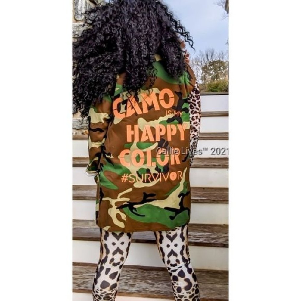 MIZ Camo Happy Color: Camouflage Cheetah Neon Orange Utility BlazeR XL - Picture 6 of 13